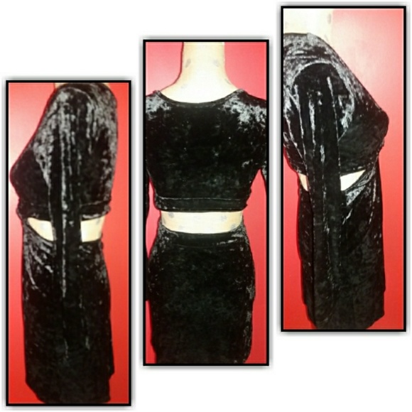 NWT Revolve Blue Life Black Velvet BB Dress - Picture 4 of 8